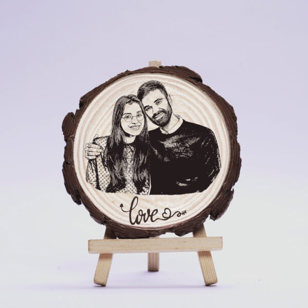 Personalized Natural Wooden Slice Engraving Gift - Image 5