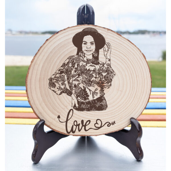 Personalized Natural Wooden Slice Engraving Gift - Image 2