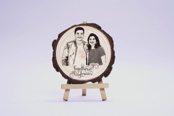 Personalized Natural Wooden Slice Engraving Gift - Image 3