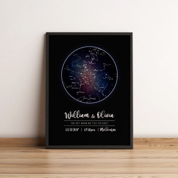 The Moon – Personalised Star Map Frame - Image 2