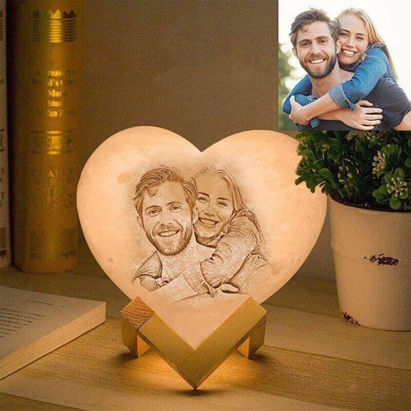 Personalized Heart Lamp