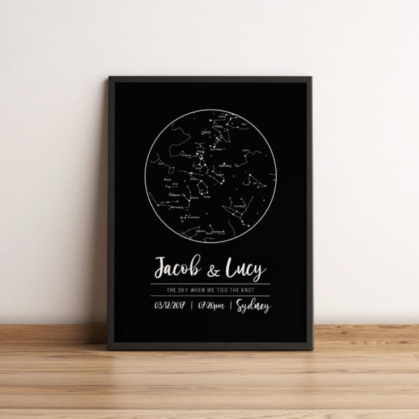 The Moon – Personalised Star Map Frame - Image 9