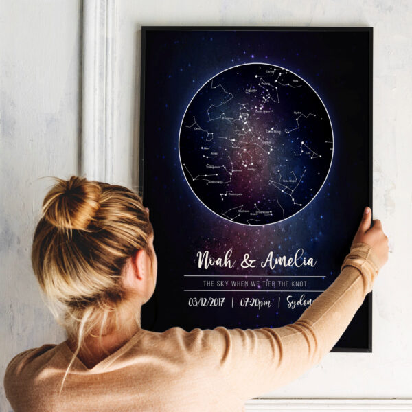 The Moon – Personalised Star Map Frame - Image 5