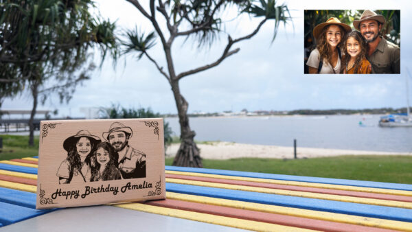 Happy Birthday Wooden photo frame - Image 3