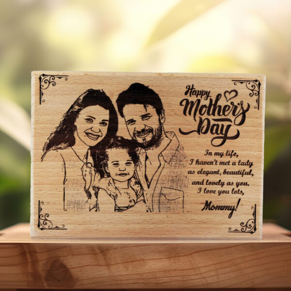 Happy Mother's day Wooden Photo frame