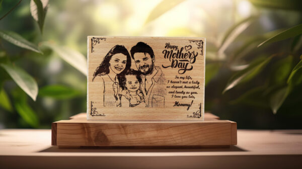 Happy Mother's day Wooden Photo frame - Image 2