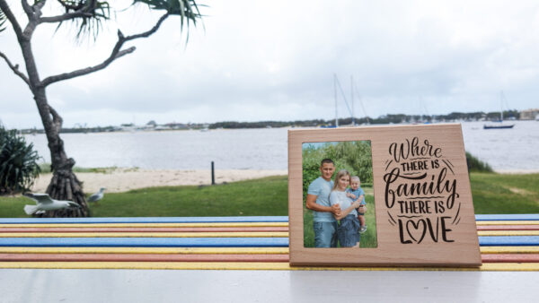 Customized Classic Wooden Laser Engraved Photo Frame - Image 2