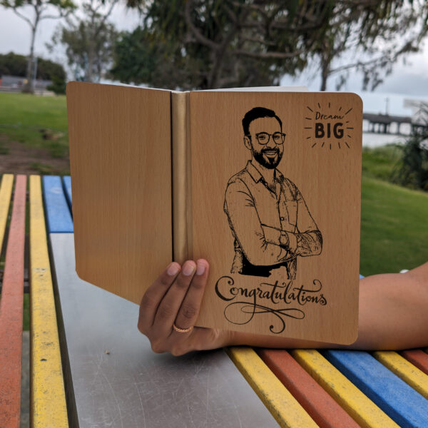 Personalized Wooden Diary - Image 2