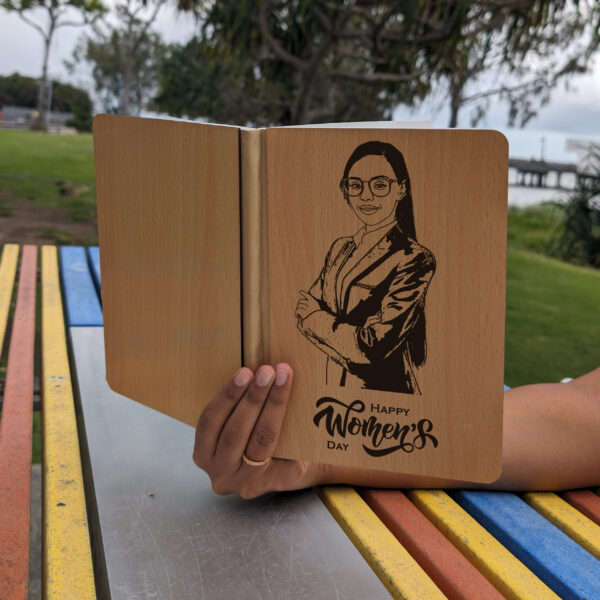 Personalized Wooden Diary